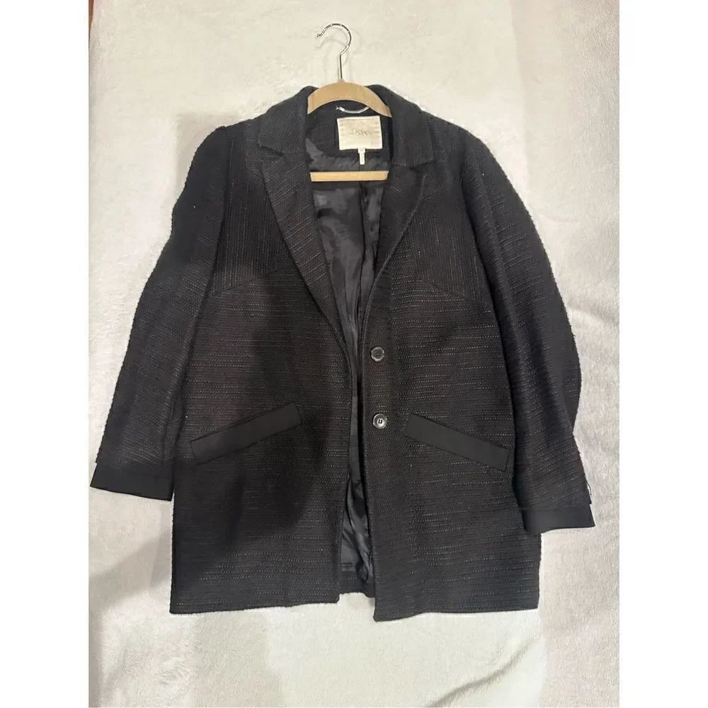 Maje size 36 XS blazer jacket women’s over size black